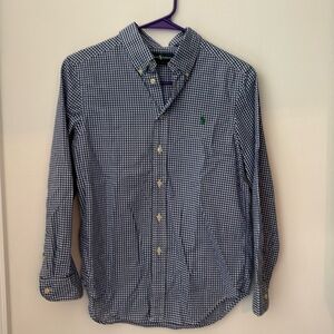 Ralph Lauren Boys Gingham Poplin Shirt